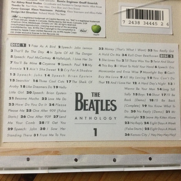 Beatles Anthology 1 Set 59 Tracks 2 CDs plus Booklet - Picture 3 of 9